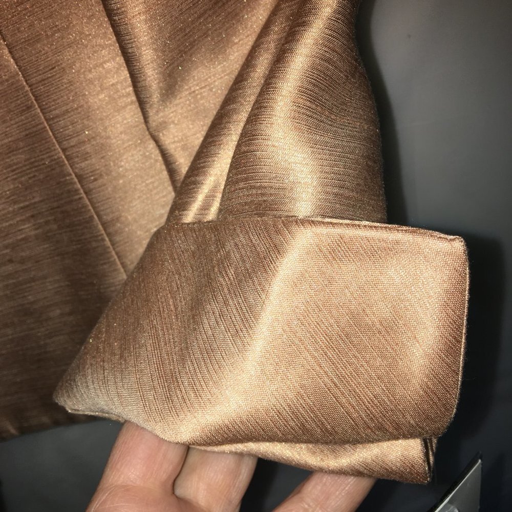 NWT Le Suit Essentials 2 PC Gold Skirt & Jacket Size 8 - Picture 4 of 16